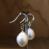 Sterling Silver Baroque White Pearl Drop Earring - La Trobe Jewellery