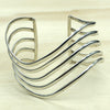 Sterling Silver 5 Band Plain Wave Cuff - La Trobe Jewellery