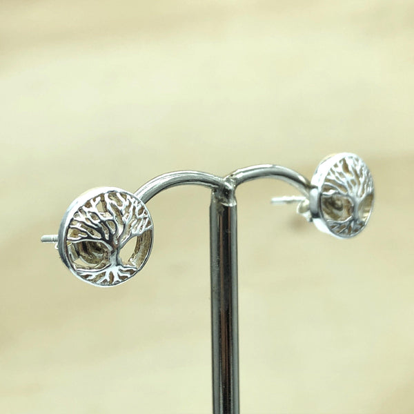 Sterling Silver Tree Of Life Studs - La Trobe Jewellery