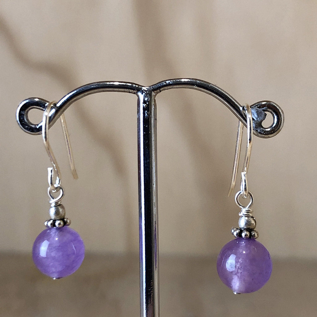 Sterling Silver Purple Amethyst Drop Earring - La Trobe Jewellery