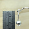 Sterling Silver Earrings ball sheepard hook 8mm - La Trobe Jewellery