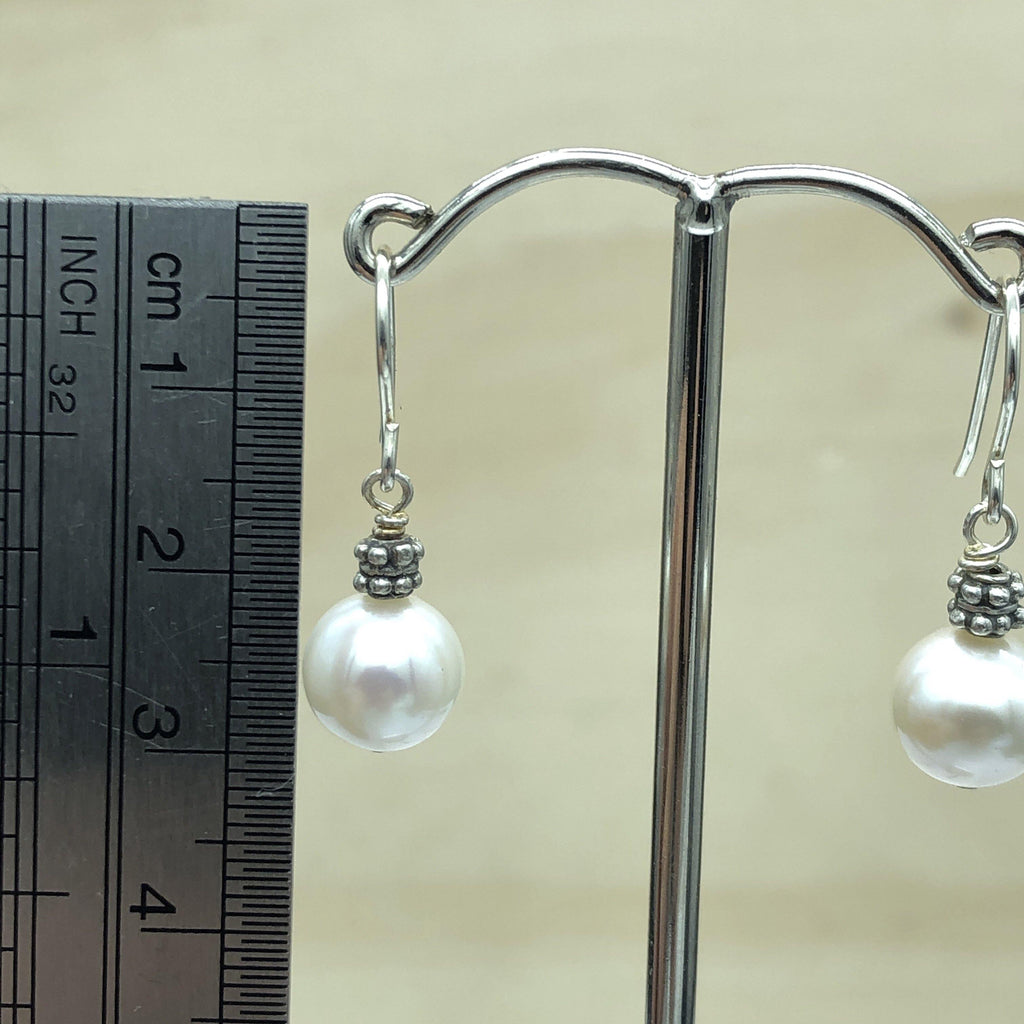 Sterling Silver White Pearl Drop Earring - La Trobe Jewellery