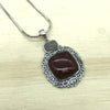 Sterling Silver, Carnelian & Agate Pendant - La Trobe Jewellery