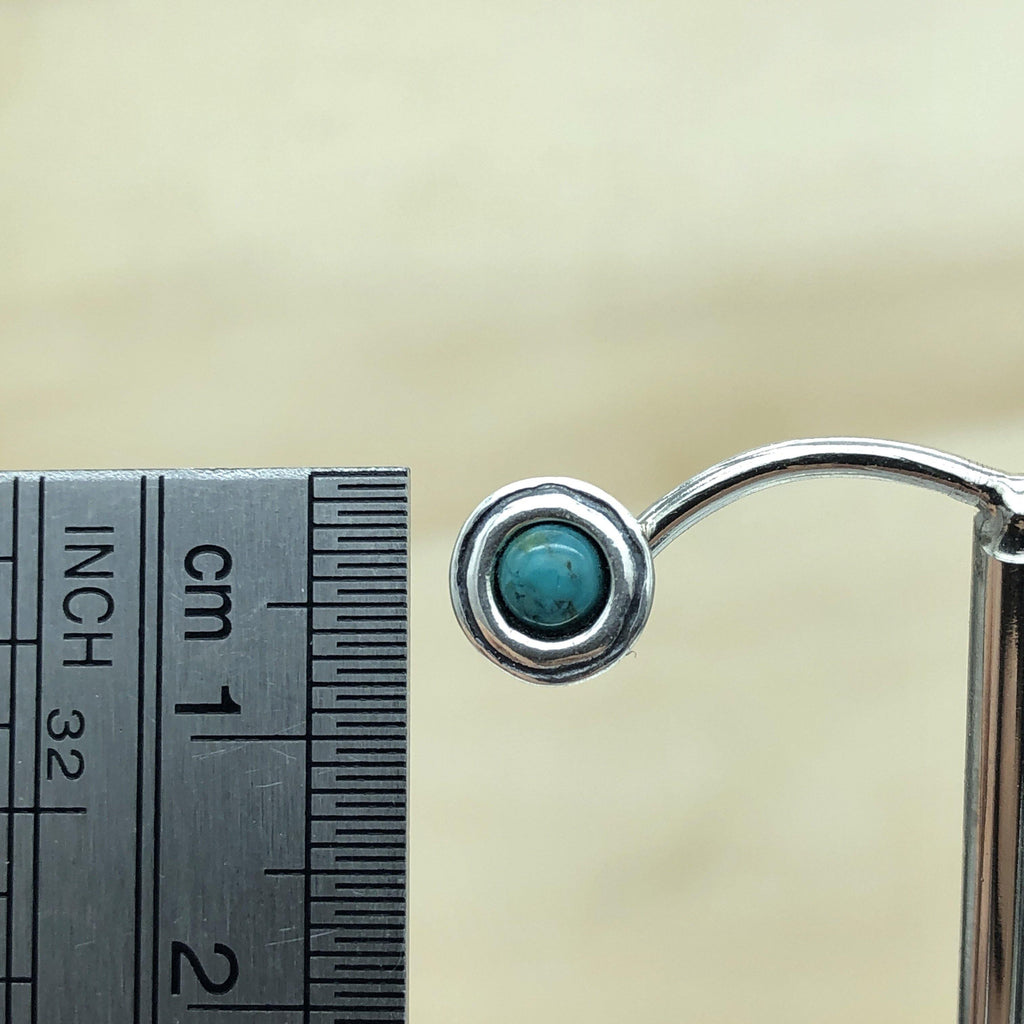 Sterling Silver Turquoise Israeli stud - La Trobe Jewellery