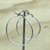 Sterling Silver Plain Loops 40mmx1.0mm - La Trobe Jewellery