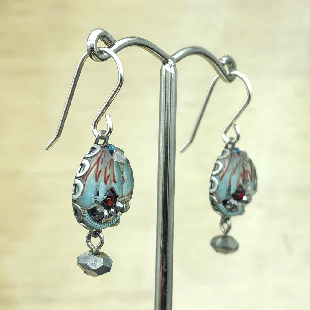 Ayala Bar Red/White/Blue Israeli Earring - La Trobe Jewellery