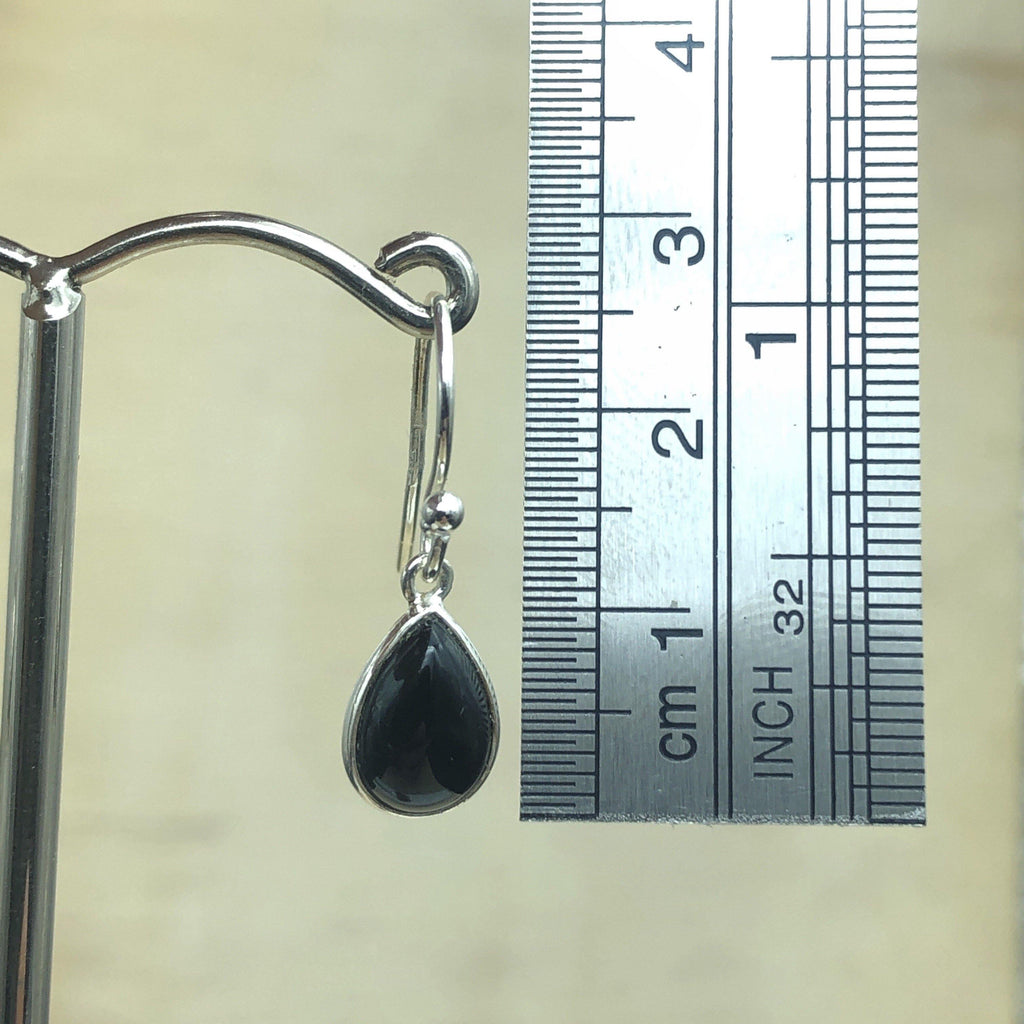Sterling Silver Black Onyx Teardrop Earring - La Trobe Jewellery