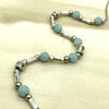Sterling Silver, Gold & Chalcedony Israeli Necklace - La Trobe Jewellery