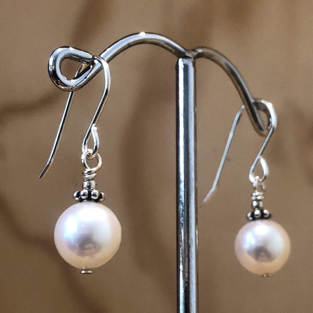 Sterling Silver Pink Pearl Drop Earring - La Trobe Jewellery