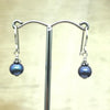 Sterling Silver Black Pearl Drop Earring - La Trobe Jewellery