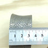 Sterling Silver Bangle cuff xwide etch vines&flowers ht - La Trobe Jewellery