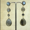 Sterling Silver Gold Labradorite Earring - La Trobe Jewellery