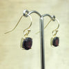 Sterling Silver Gold Garnet Earring - La Trobe Jewellery