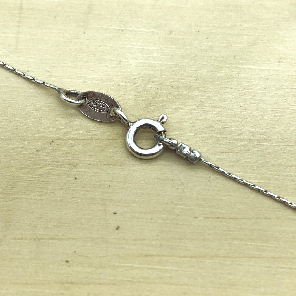 Sterling Silver, Gold & Chalcedony Israeli Necklace - La Trobe Jewellery