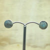 Sterling Silver Labradorite Round Stud - La Trobe Jewellery