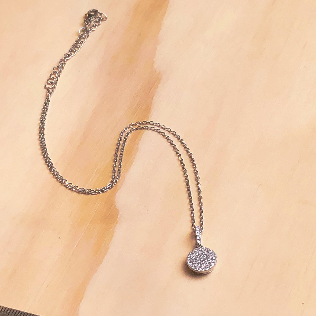 Cubic Zirconia Round Necklace - La Trobe Jewellery