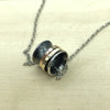 Sterling Silver & Gold Israeli Necklace - La Trobe Jewellery