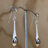 Sterling Silver Earrings pearl grey in lily P10 - La Trobe Jewellery