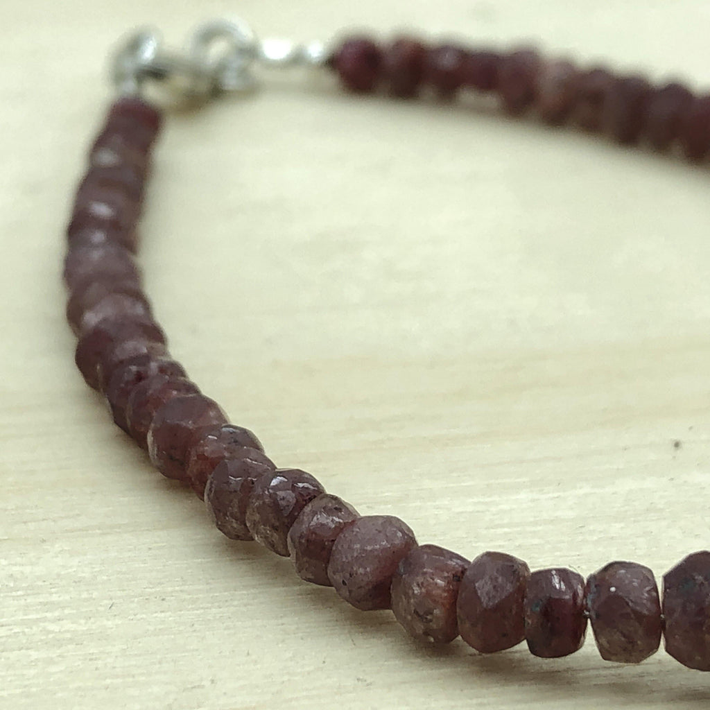 Sterling Silver & Ruby Bracelet - La Trobe Jewellery