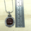 Sterling Silver, Carnelian & Agate Pendant - La Trobe Jewellery