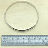 Sterling Silver bang flat beaten 5mm, 70mm diam - La Trobe Jewellery