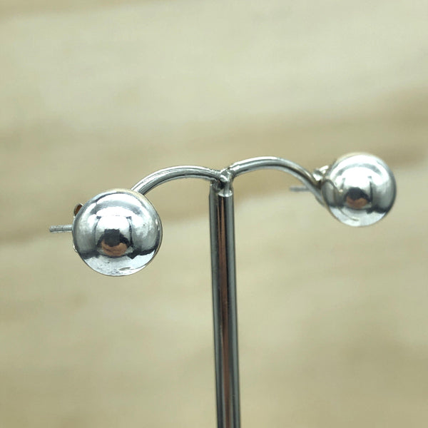 Sterling Silver Plain Ball Stud 9mm - La Trobe Jewellery