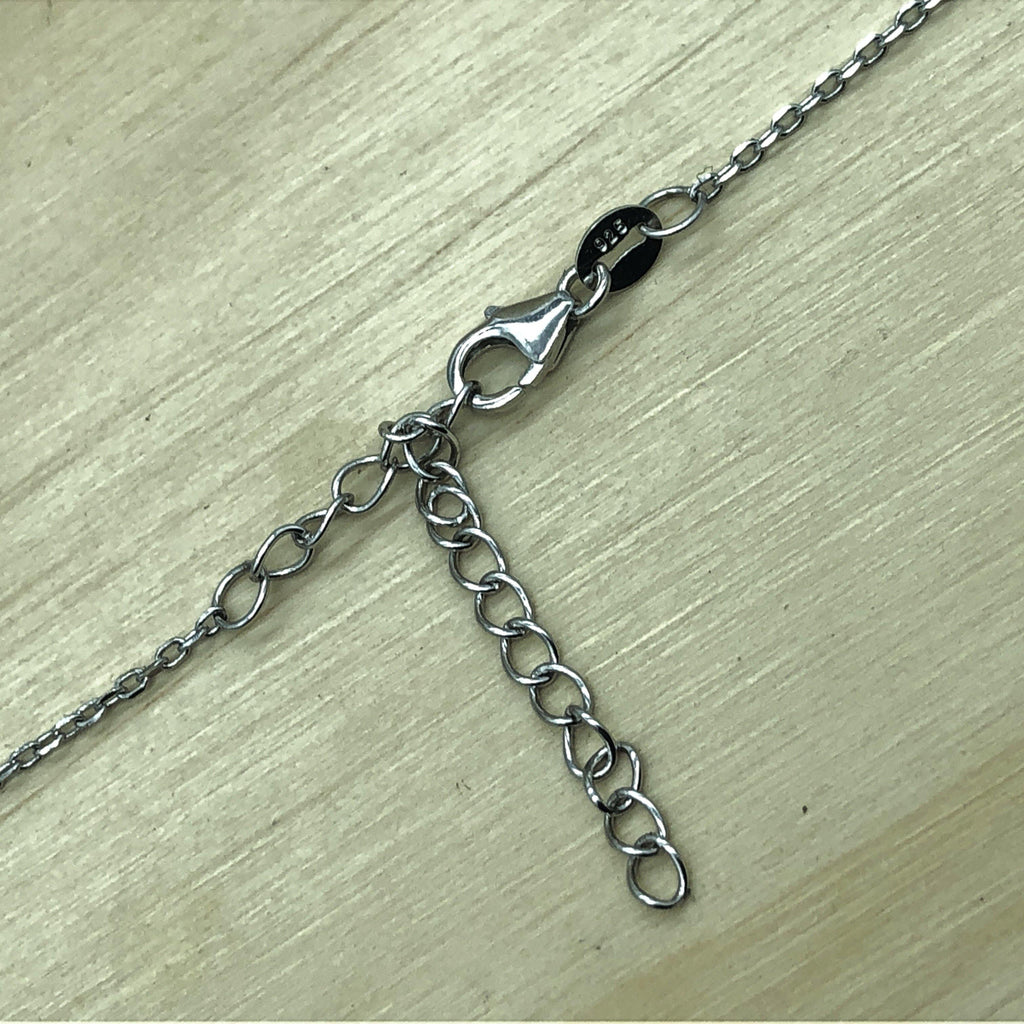Sterling Silver Cubic Heart Necklace - La Trobe Jewellery