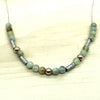 Sterling Silver, Gold & Agate Israeli Necklace - La Trobe Jewellery