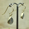 Sterling Silver Gold Labradorite Teardrop Earring - La Trobe Jewellery