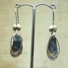 Sterling Silver Gold & Anodised Silver Israeli Earrings - La Trobe Jewellery