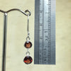 Sterling Silver Garnet Drop Earring - La Trobe Jewellery