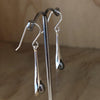 Sterling Silver Earrings pearl grey in lily P10 - La Trobe Jewellery