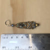 Ayala Bar Gold & Blue Grey Fabric Israeli Earrings - La Trobe Jewellery