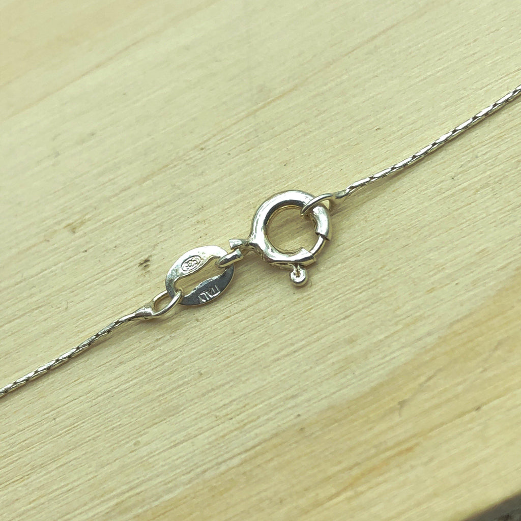 Sterling Silver, Gold & Opal Israeli Necklace - La Trobe Jewellery
