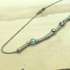 Sterling Silver, Gold and Agate Israeli Necklace - La Trobe Jewellery