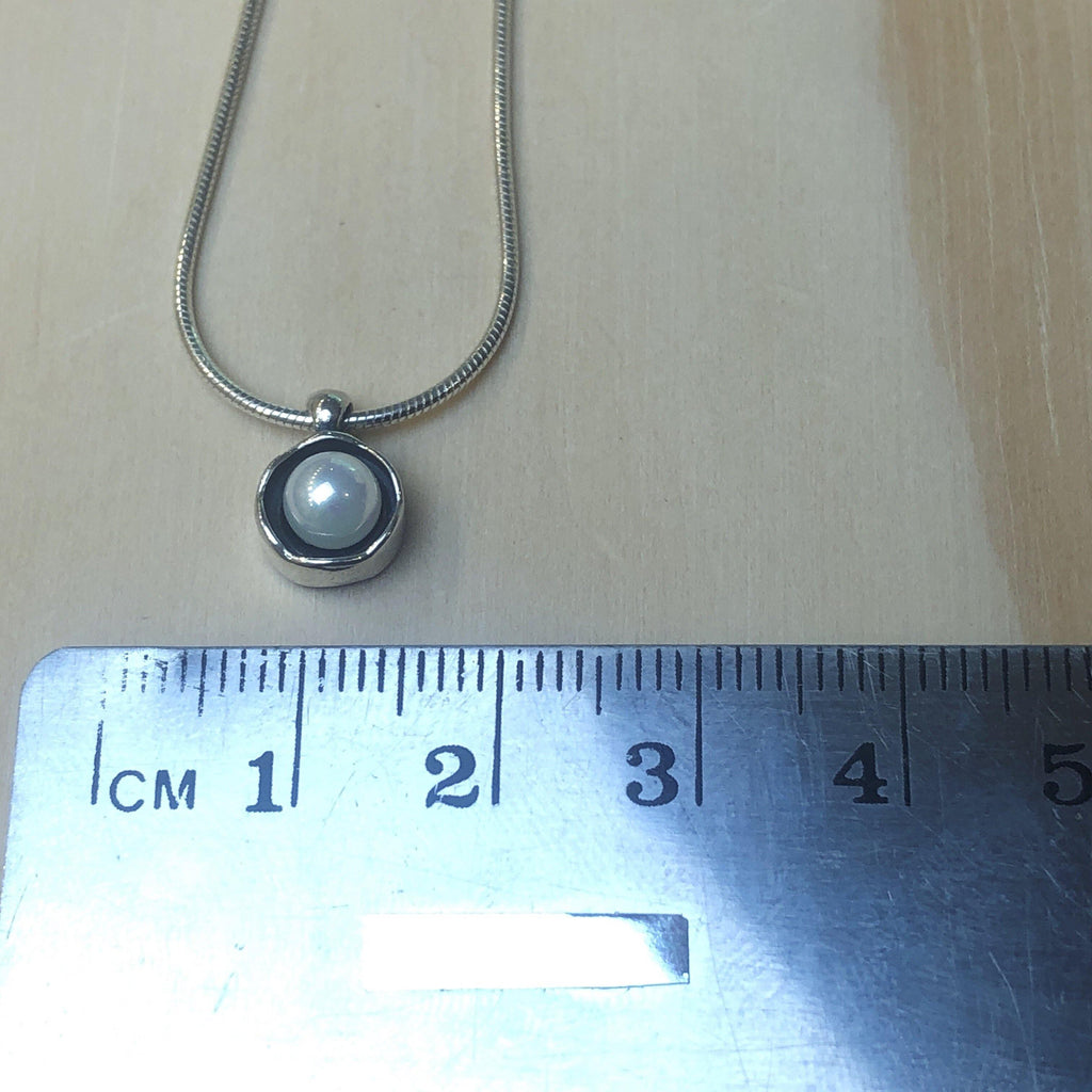 Sterling Silver Pearl Israeli Necklace - La Trobe Jewellery