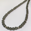 Sterling Silver Necklace quartz smokey & Sterling Silver plain balls - La Trobe Jewellery