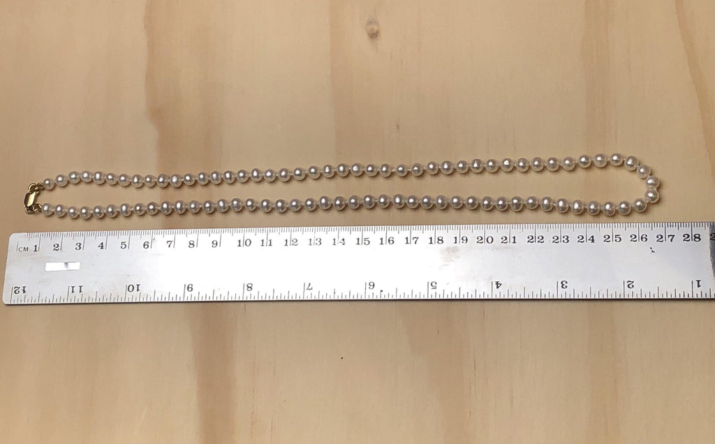 Pearl (White) 9ct Silk Knotted Necklace - La Trobe Jewellery