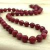 Gemstone Ruby Silk Knotted Necklace - La Trobe Jewellery