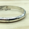 Sterling Silver Etched Bangle - La Trobe Jewellery