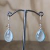 Sterling Silver Blue Chalcedony Drop Earring - La Trobe Jewellery