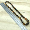 Gemstone Amber Knotted Necklace - La Trobe Jewellery