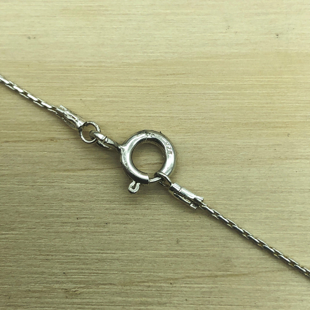 Sterling Silver, Gold & Onyx Israeli Necklace - La Trobe Jewellery