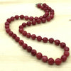 Gemstone Ruby Silk Knotted Necklace - La Trobe Jewellery