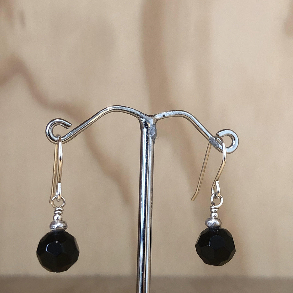 Sterling Silver Black Onyx  Earring - La Trobe Jewellery